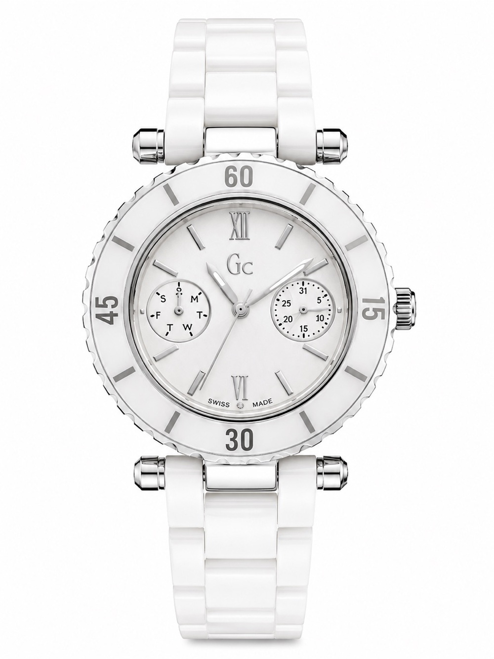 Women’s White Ceramic Multifunction Watch